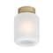 Westinghouse Fixture Ceiling SemiFlush-Mount 60W Judd 8In Chmpgn Brass Frosted Glass 6131100 - alternate 3